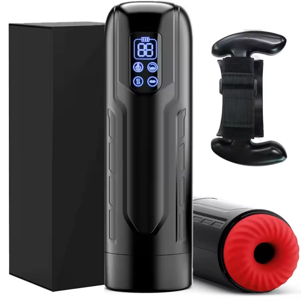3-in-1 Automatic Male Stroker with Suction, Thrusting & Vibration
