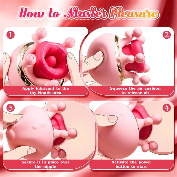 3-in-1 Rotating & Suction Nipple Vibrator