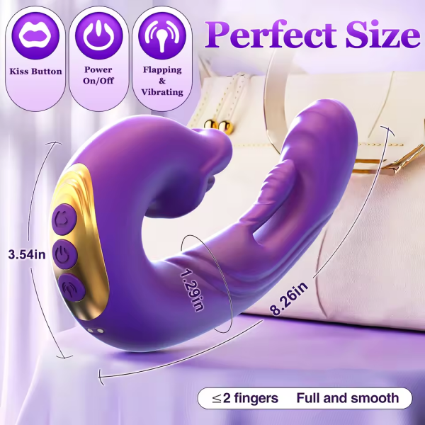 3-in-1 Tongue Licking Vibrator with Dynamic Multi-Motion Stimulation