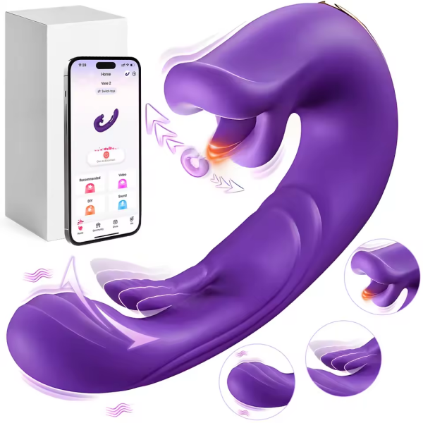 3-in-1 Tongue Licking Vibrator with Dynamic Multi-Motion Stimulation