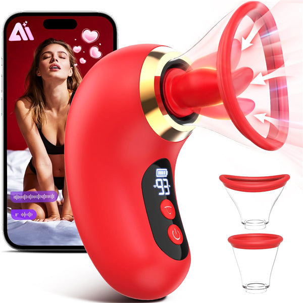 3 Sucking 9 Tongue Licking Vibrating Rose Vibrators
