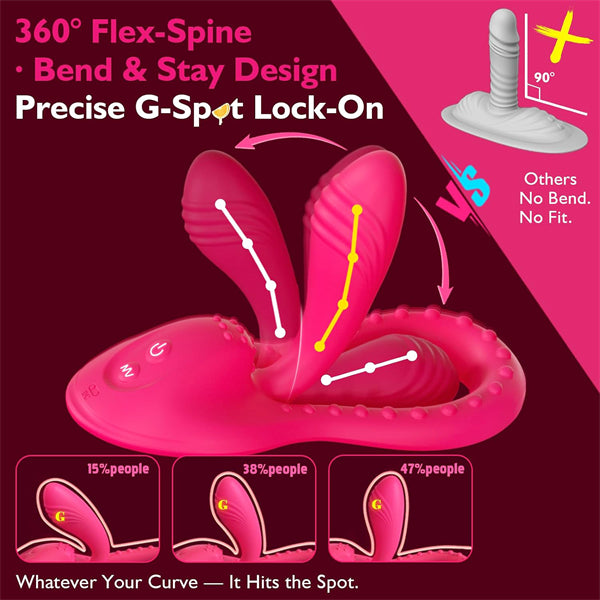 360° Bend-to-Fit G Spot Riding Grinding Vibrator