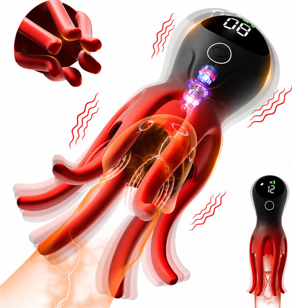 360° Fully Wrapped Octopus Tentacles Penis Vibrator