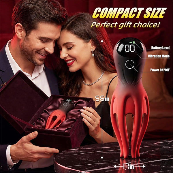 360° Fully Wrapped Octopus Tentacles Penis Vibrator