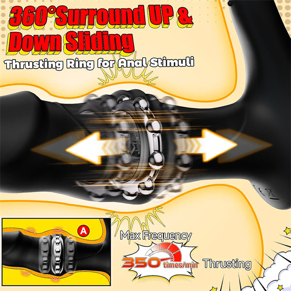 360° Rotating Vibrating Butt Plug Anal Plug
