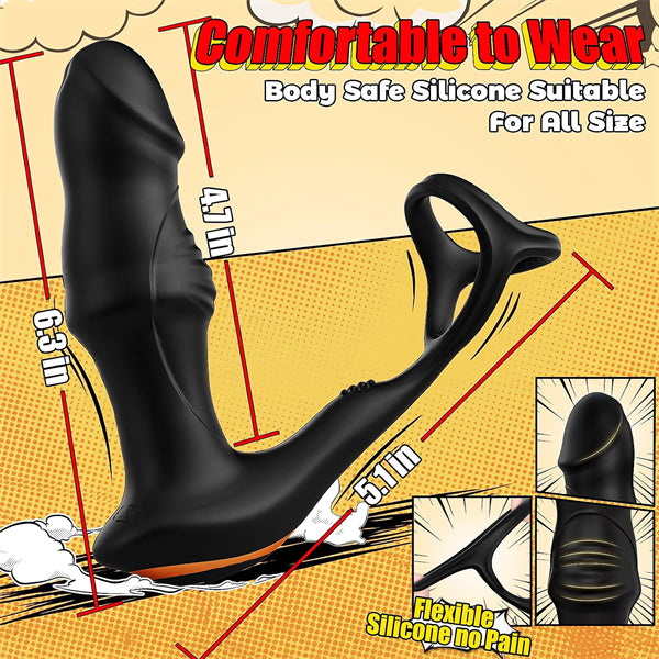 360° Rotating Vibrating Butt Plug Anal Plug