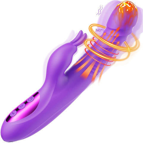 360°Rotation Thrusting Rabbit Vibrator