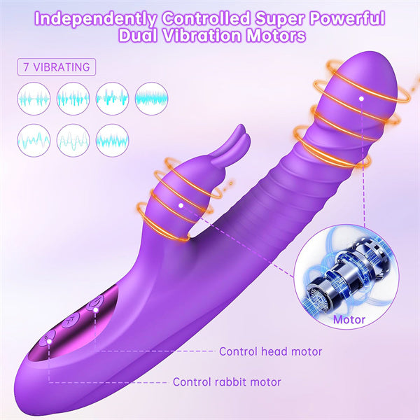 360°Rotation Thrusting Rabbit Vibrator