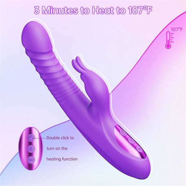 360°Rotation Thrusting Rabbit Vibrator
