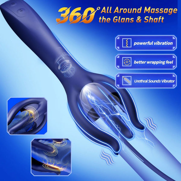 360° Tentacle Wrap Internal Intimate Massager for Men