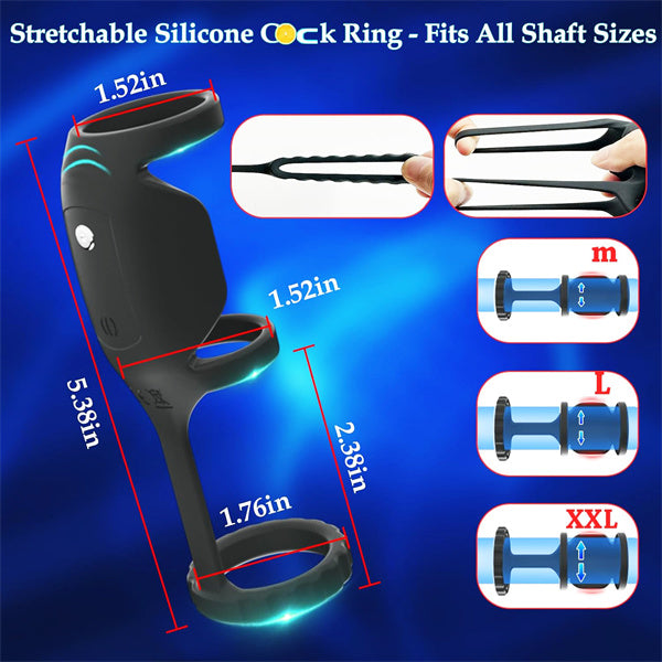 3 IN 1 Rings Cock Ring
