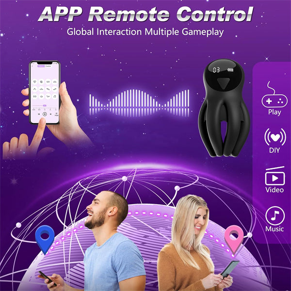 3 IN 1 Male Vibrator Masturbator & Penis Trainer & APP Control