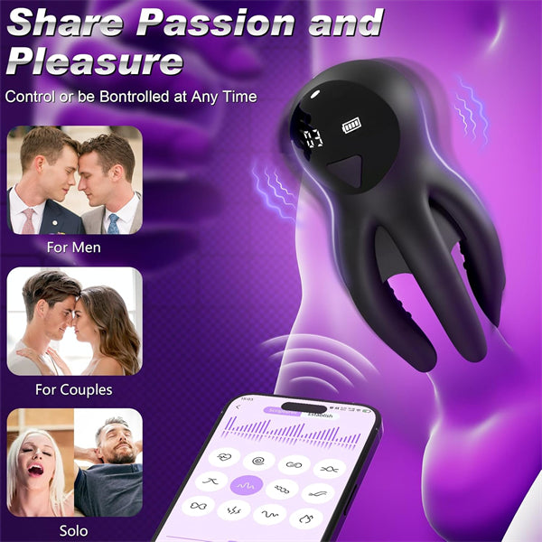 3 IN 1 Male Vibrator Masturbator & Penis Trainer & APP Control