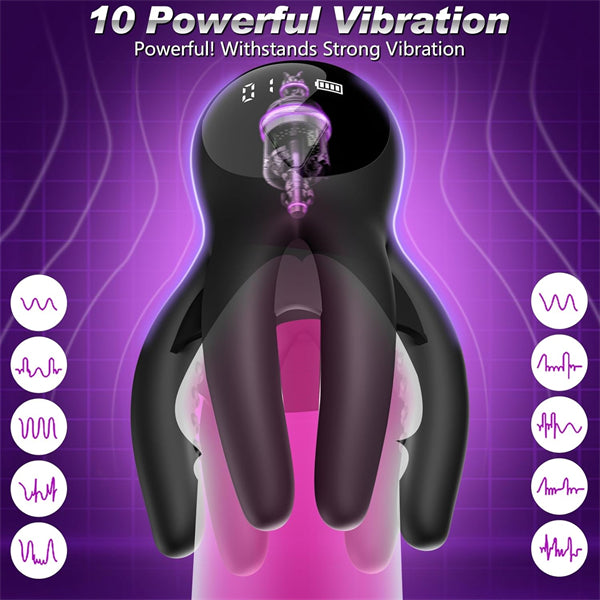 3 IN 1 Male Vibrator Masturbator & Penis Trainer & APP Control