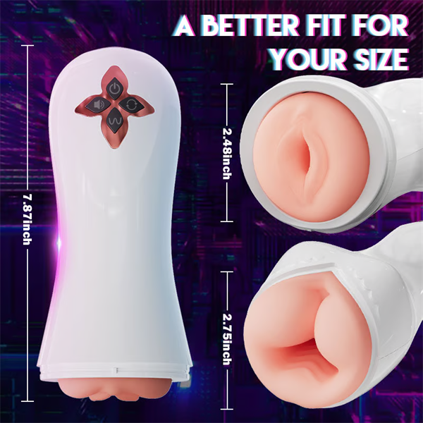 3 IN 1 Split Design 5 Sucking 7 Vibrating Stroker