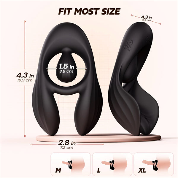 3 Motors & 10 Vibrations Cock Ring Vibrator