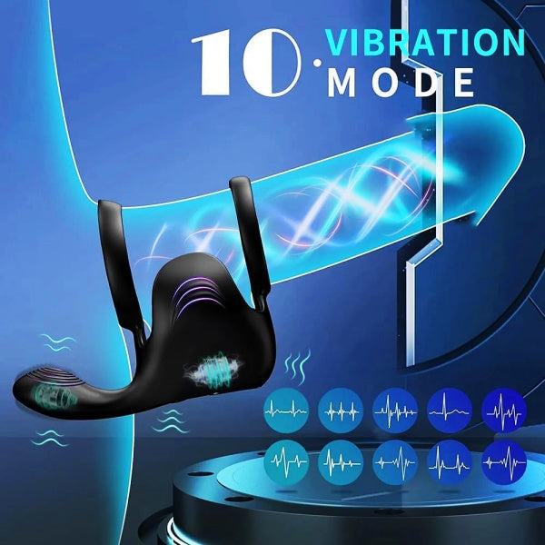3in1 10 Mode Vibrating Cock Ring