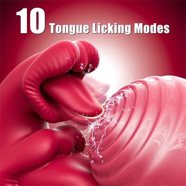 3 in 1 Licking  Swinging Vibrating Dildo Vibrator