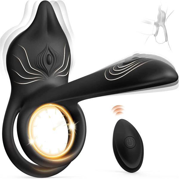 Buy 3 IN 1 Penis Ring Vibrator With Remote Control | Cock Ring| Rosetoy ROSETOY Buy 3 IN 1 Penis Ring Vibrator With Remote Control | Cock Ring| Rosetoy ROSETOY