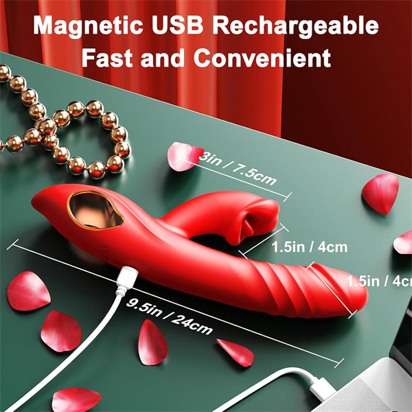 Buy4IN1 G Spot Big Mouth Biting Rabbit Vibrator| Rose Vibrators | Rosetoy ROSETOY Buy4IN1 G Spot Big Mouth Biting Rabbit Vibrator| Rose Vibrators | Rosetoy ROSETOY
