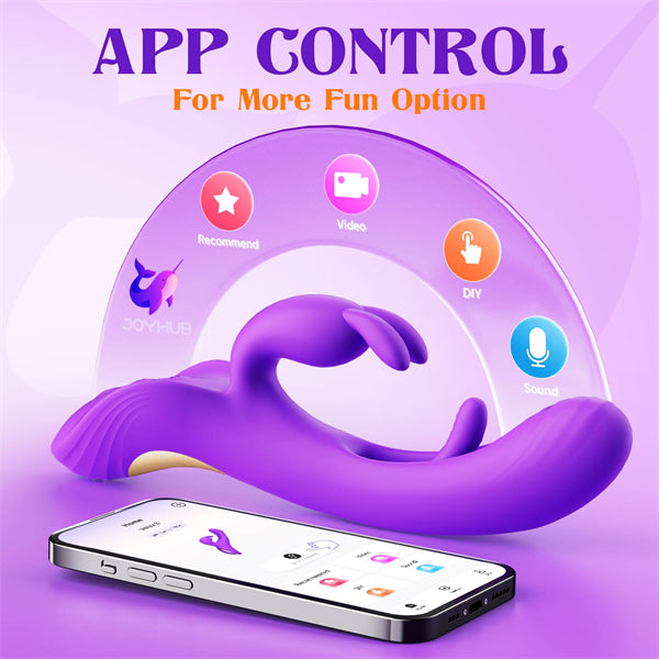 4IN1 Rabbit Vibrators Adult Toys with 7 Flapping Vibrating Tapping Modes