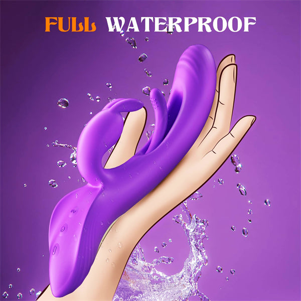 4IN1 Rabbit Vibrators Adult Toys with 7 Flapping Vibrating Tapping Modes
