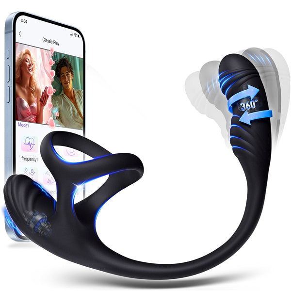4IN1 Vibrating Cock Ring Anal Vibrator