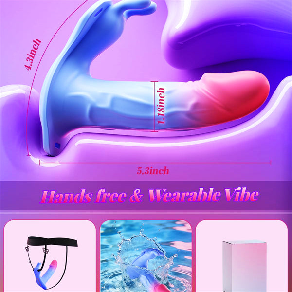 4 in 1 APP Remote Control Thrusting Dildo Wearable Panties Vibrator