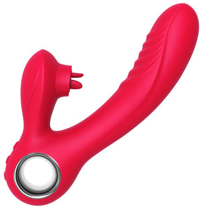 5 Flapping & 10 Vibration Snail Vibrator Red