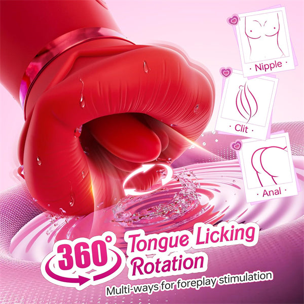 5IN1 Mouth Rose Sucking Vibrator