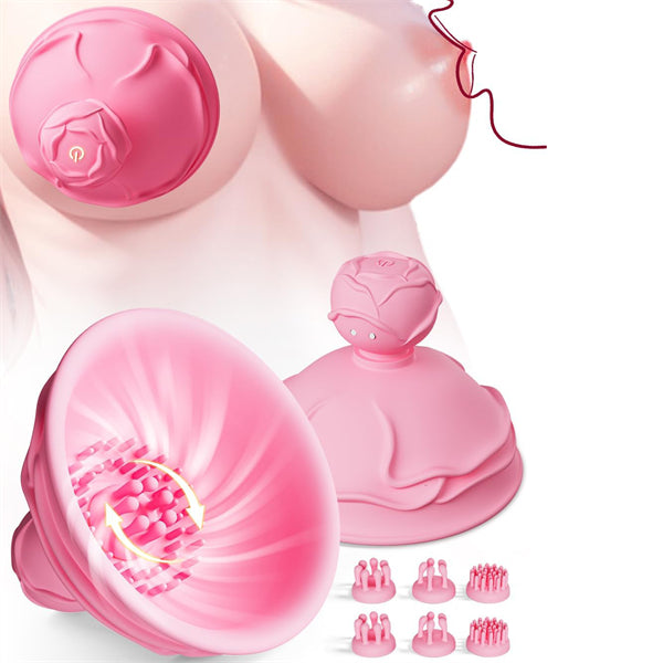 6in1 Rose Vibrator for Nipple