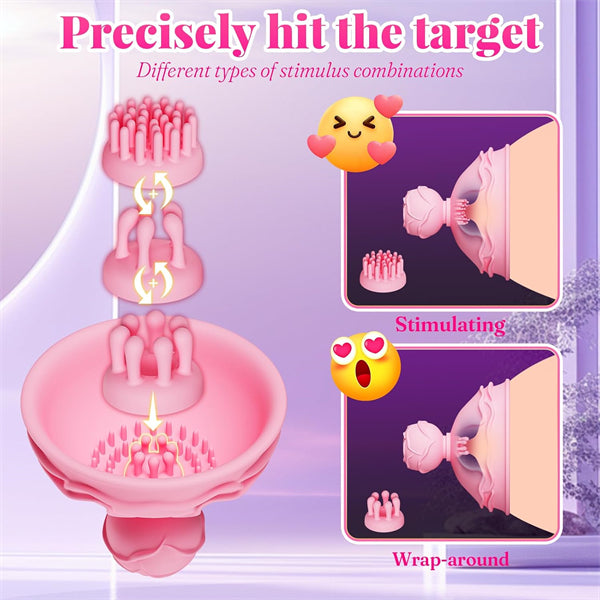 6in1 Rose Vibrator for Nipple