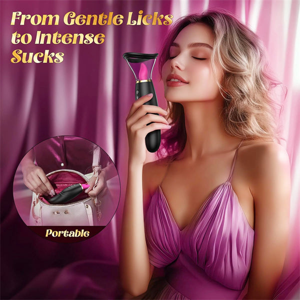 7 Licking & Scuking Clitoral & 10 Vibration Tongue Vibrator