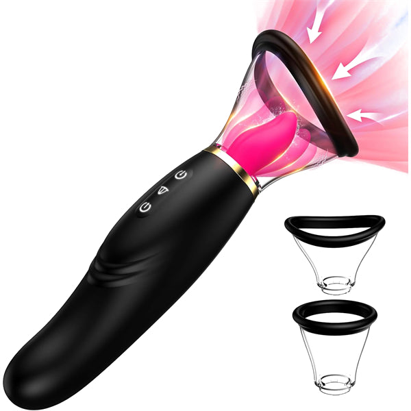7 Licking & Scuking Clitoral & 10 Vibration Tongue Vibrator