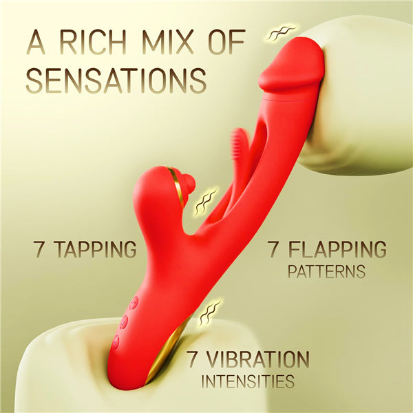 7 Tapping &7 Vibrating & 7 Flapping Rabbit Vibrators