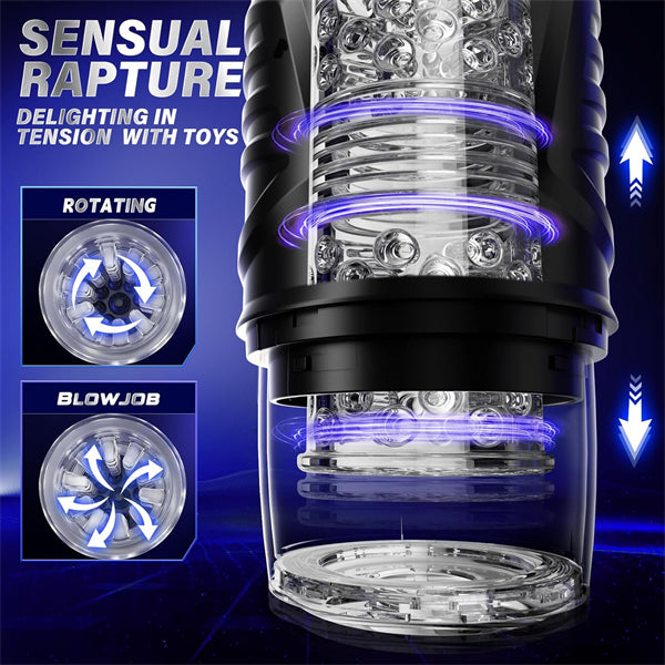 7 Thrusting & 7 Rotating Modes AI Sync Male Masturbator