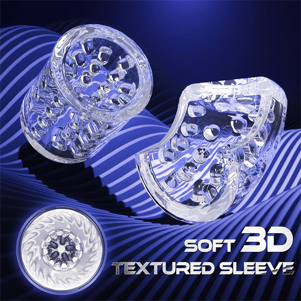 7 Thrusting & Rotating & Vibrating Modes with LCD Display Male Stroker