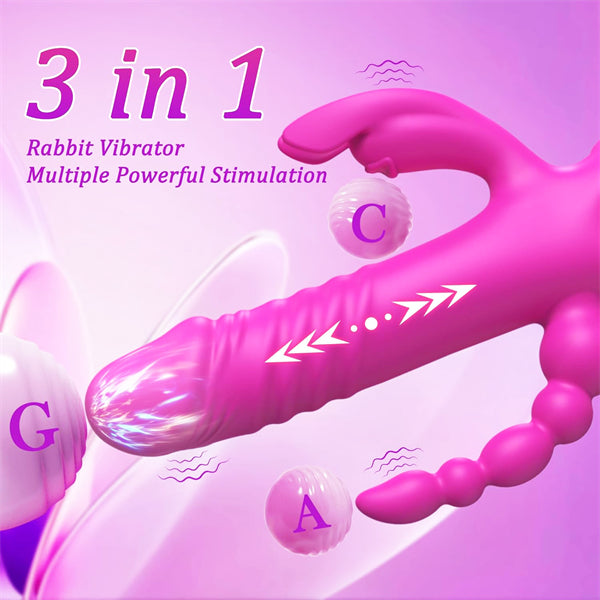 7 Vibrating Thrusting Rabbit Vibrator