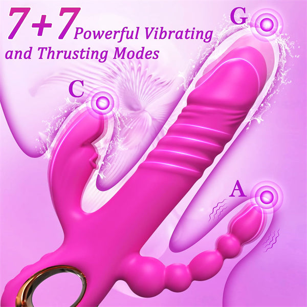 7 Vibrating Thrusting Rabbit Vibrator