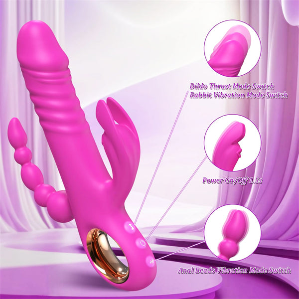 7 Vibrating Thrusting Rabbit Vibrator