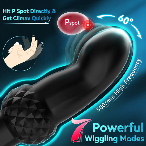 7 Wiggling Vibrating Ring Paddles Ticklers Anal Vibrator