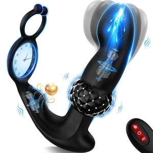 7 Wiggling Vibrating Ring Paddles Ticklers Anal Vibrator