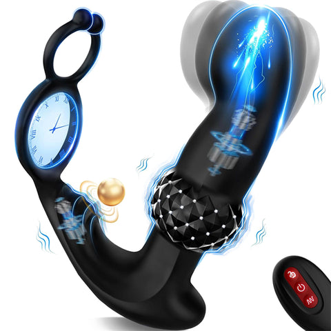 7 Wiggling Vibrating Ring Paddles Ticklers Anal Vibrator