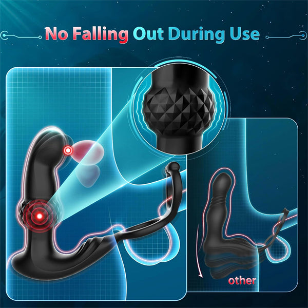 7 Wiggling Vibrating Ring Paddles Ticklers Anal Vibrator
