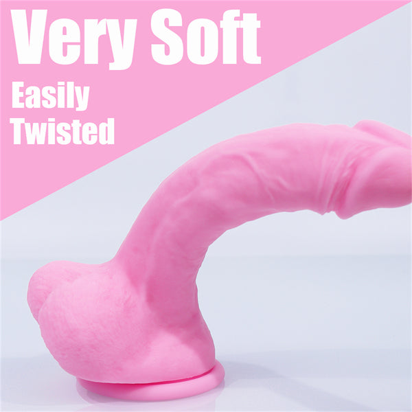 8 Inch Pink Realistic Dildo