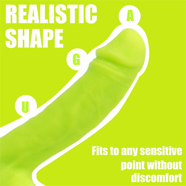 8 Inch Lime Realistic Dildo
