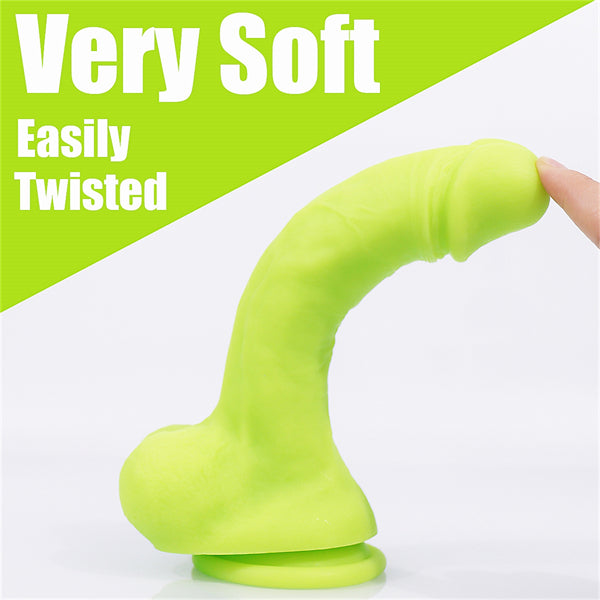 8 Inch Lime Realistic Dildo