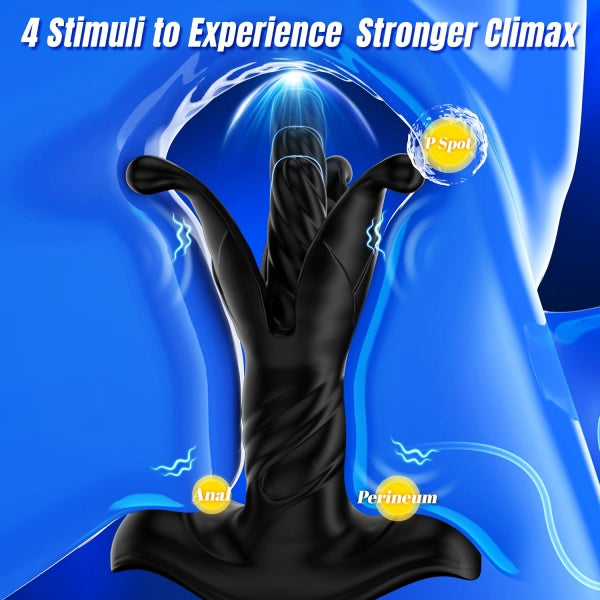 9 Tension Shock Flapping Thrusting Anal Vibrator