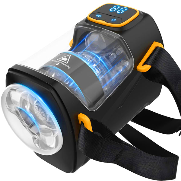 9 Vibrating Thrusting Mode Hands Free Wearable Male Masturbator