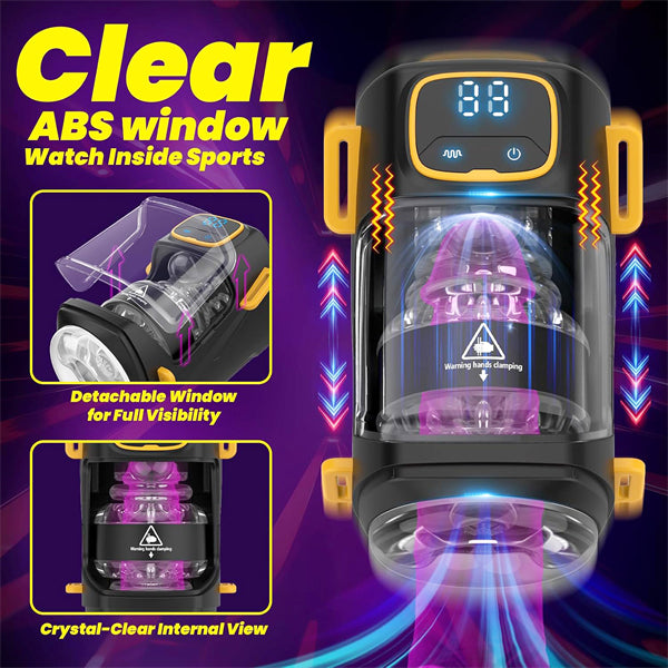 9 Vibrating Thrusting Mode Hands Free Wearable Male Masturbator